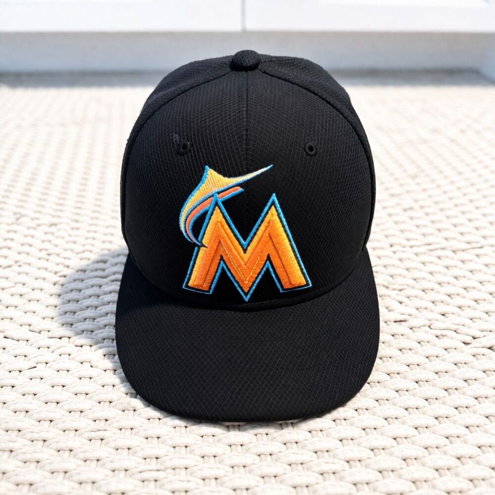 New Era 59Fifty Miami Marlins On-Field Authentic MLB Players Hat Size 6 5/8